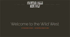 Desktop Screenshot of frontierfallsminigolf.com