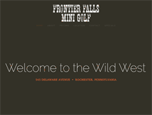 Tablet Screenshot of frontierfallsminigolf.com